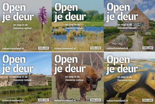 zes uitingen van de Open je deur campagne