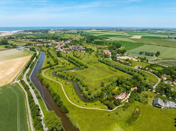 Luchtfoto van Wallen van Retranchement