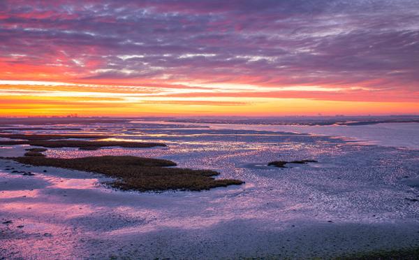 Zonsondergang op de Krabbenkreek