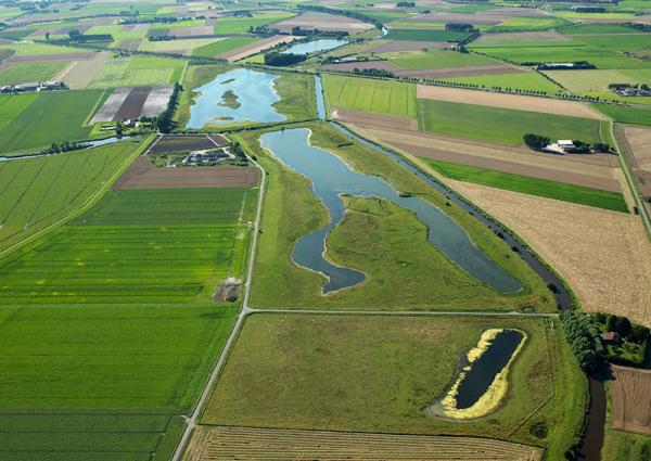 Luchtfoto van de Sophiapolder