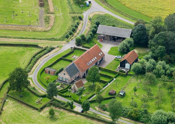 Bovenaanzicht Hoeve van der Meulen 