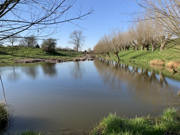 Wallen van Retranchement in de winter